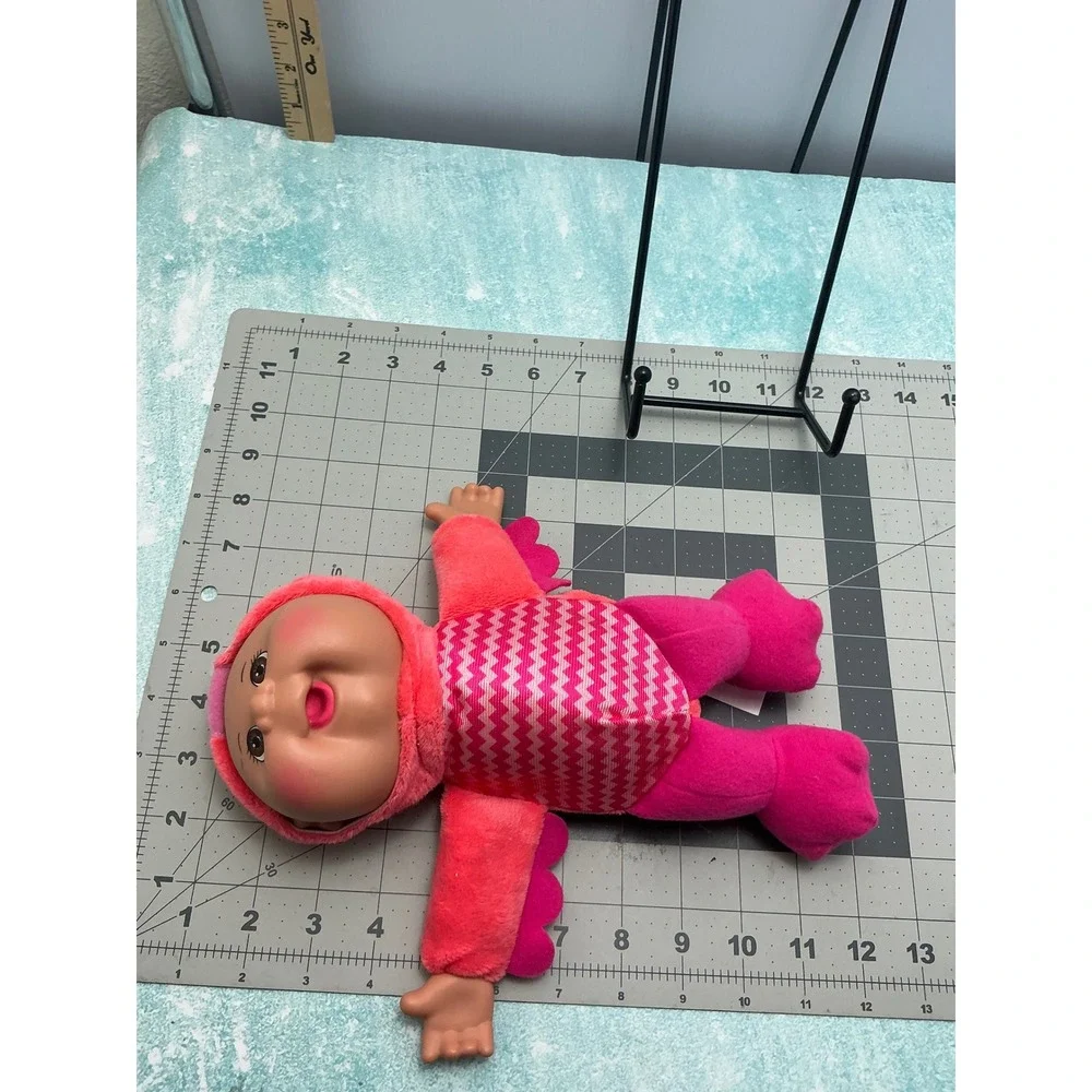 Cabbage Patch Kids Cuties Pink Flamingo Plush Doll Vinyl Head 9 Inch Toy